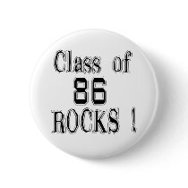 Class of '86 Rocks! Button