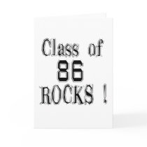 Class of '86 Rocks! Greeting Card