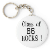 Class of '86 Rocks! Keychain