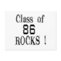 Class of '86 Rocks! Postcard