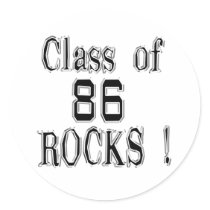 Class of '86 Rocks! Sticker