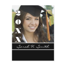 Class of Enter Current Year Graduation Invitations Postcard