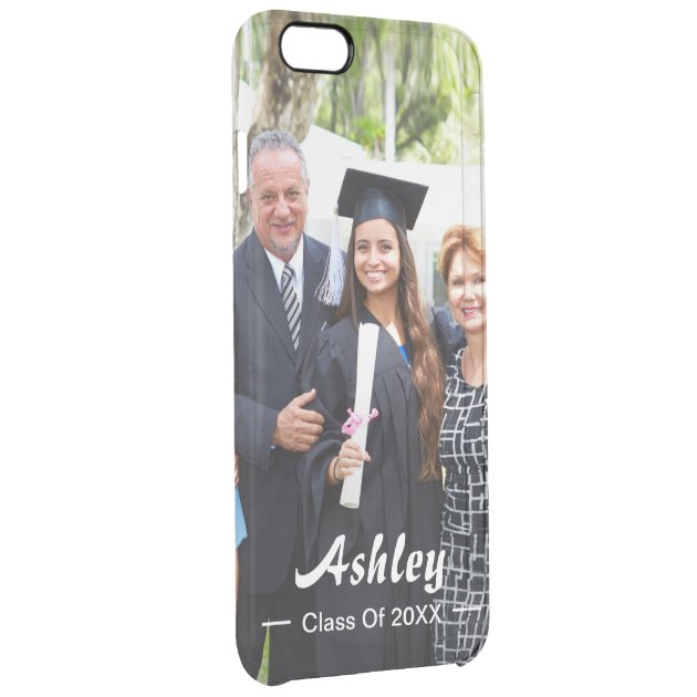 Class of Graduate Photo Portrait Modern Stylish Uncommon Clearlyâ„¢ Deflector iPhone 6 Plus Case-2