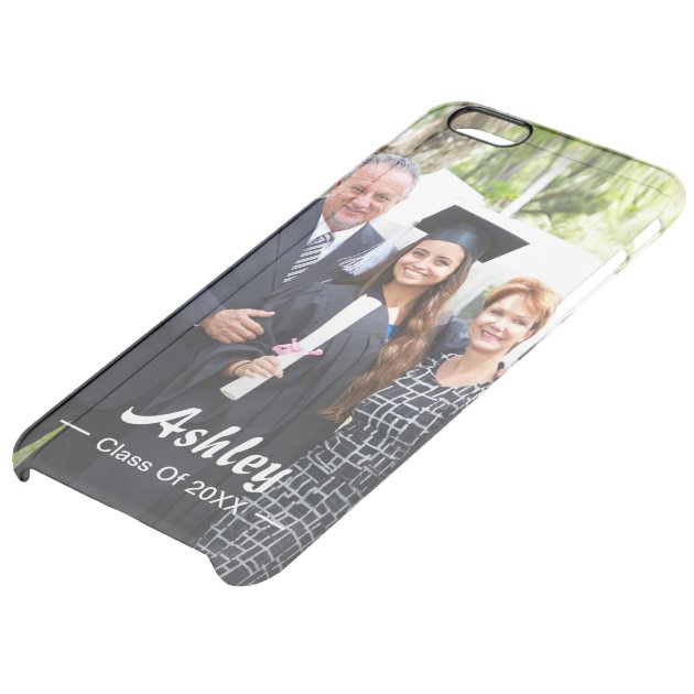 Class of Graduate Photo Portrait Modern Stylish Uncommon Clearlyâ„¢ Deflector iPhone 6 Plus Case-4