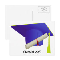 Class of - Graduation Post Card