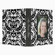 Class of Senior Damask Scroll Graduation Binder