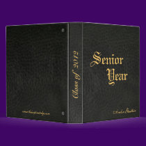 "Class Of " Senior Graduation Faux Leather Binder binders