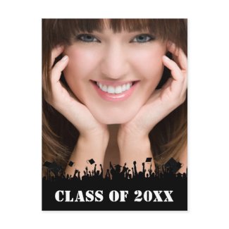 Class of Senior Graduation Open House Invitation zazzle_postcard