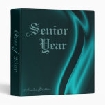 "Class Of " Senior Graduation Teal Silk Binder