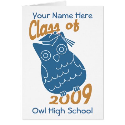 Class Owl Greeting Card by candystore