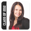Class photo school year graduation memento black sticker