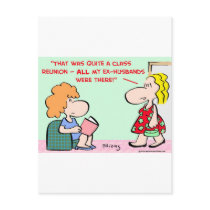 class reunion ex-husbands postcards