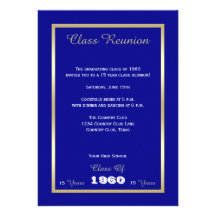 Class Reunion Invites - Any Year Invitation