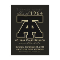 Class Reunion Save-the-Date Announcement Postcards