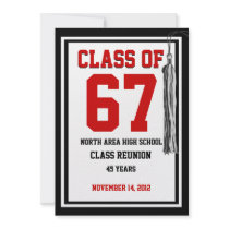Class Reunion with changable colors Custom Invite