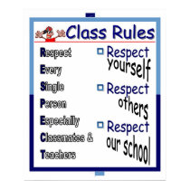 Class Rules: Respect posters by hardin72 Class Rules: Respect posters