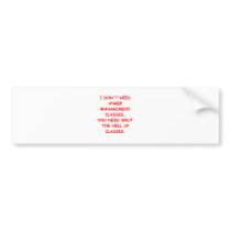 CLASSES.png Bumper Sticker