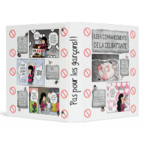 Classeur Les 5 commandements de la Célibattante binders by marikoshinobu Classeur Les 5 commandements de la Célibattante binders