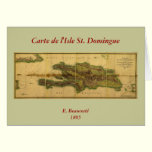 Classic 1805 Antiquarian Map of Hispaniola cards