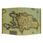 Classic 1823 Antiquarian Map of Hispaniola &amp; Haiti 3 Ring Binders
