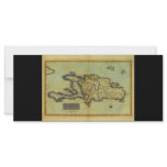 Classic 1823 Antiquarian Map of Hispaniola &amp; Haiti Rack Card Design