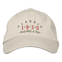Classic 1930 Fox Embroidery Hat Embroidered Baseball Caps