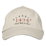 Classic 1975 Fox Embroidery Hat Embroidered Baseball Cap