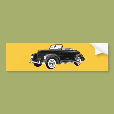 Classic 43 Convertible s Zazzle_bumpersticker Classic 43 Convertible s Zazzle_bumpersticker