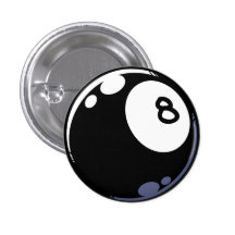 Classic 8 Ball Pinback Button