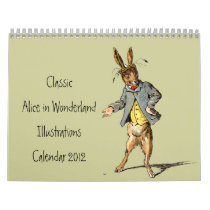 Classic Alice in Wonderland Calendar 2012