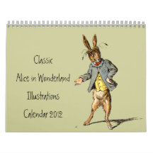 Classic Alice in Wonderland Calendar 2012