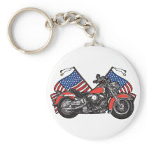 Classic American Biker Keychain