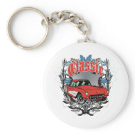 Classic American Muscle Car keychain