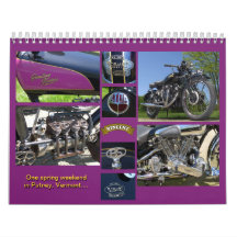 Classic Antique Motorcycles Wall Calendars