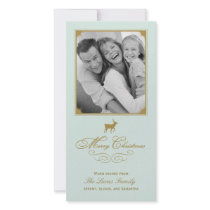 Classic Antlers Holiday/Christmas Photo Card