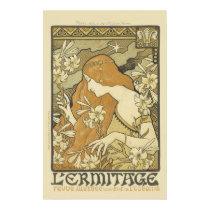 Classic Art Nouveau Posters - L'Ermitage posters by golden_oldies Classic Art Nouveau Posters - L'Ermitage posters