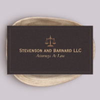 Classic Attorney Business Card profilecard