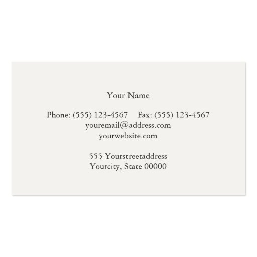 Classic Attorney Business Card (back side)