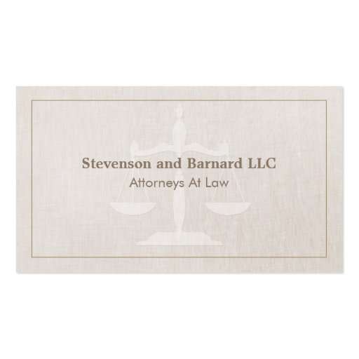 Classic Attorney Business Card