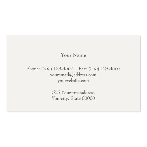 Classic Attorney Soft Linen Look Business Cards (back side)