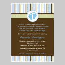 Classic Baby Feet Baby Shower Invitation invitations