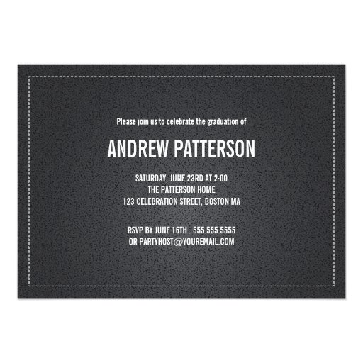 Classic Banner Graduation Photo Announcement