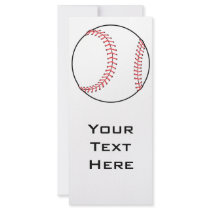 classic baseball design rack card