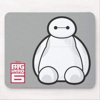 Classic Baymax Sitting Graphic Mousepads