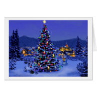 Classic, beautiful vintage Christmas picture Greeting Card