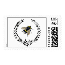 Classic Bee Postage Stamp