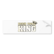 Classic Beer Pong King bumper stickers