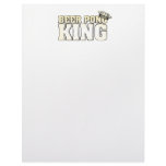 Classic Beer Pong King Personalized Letterhead