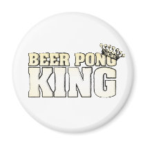 Classic Beer Pong King Magnets