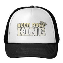 Classic Beer Pong King Mesh Hats